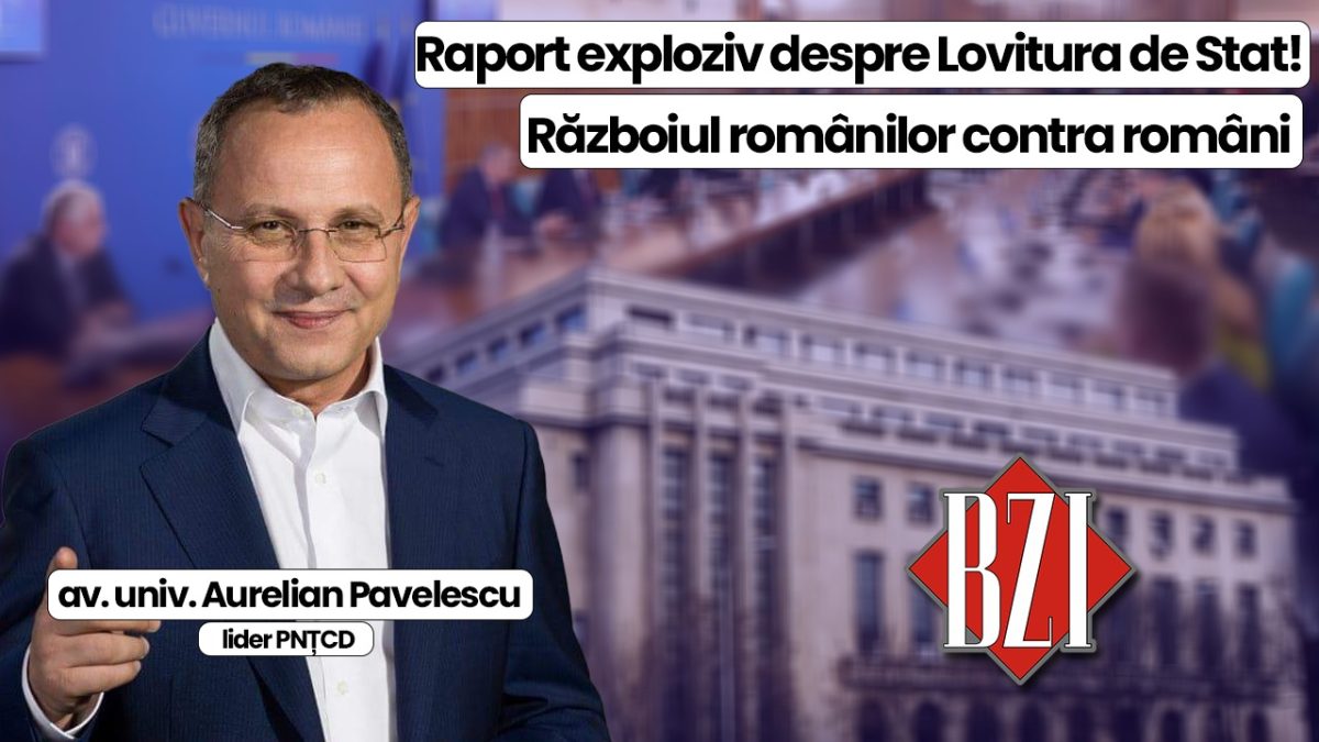 Producție media BZI LIVE cu invitatul av. univ. Aurelian Pavelescu, lider PNȚCD