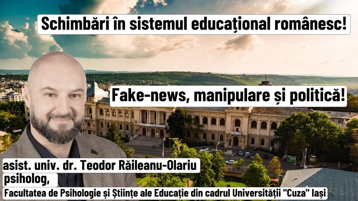 Ediție BZI LIVE cu invitatul asist. univ. dr. Teodor Răileanu-Olariu, psiholog – Facultatea de Psihologie și Științe ale Educație din cadrul Universității „Cuza” Iași