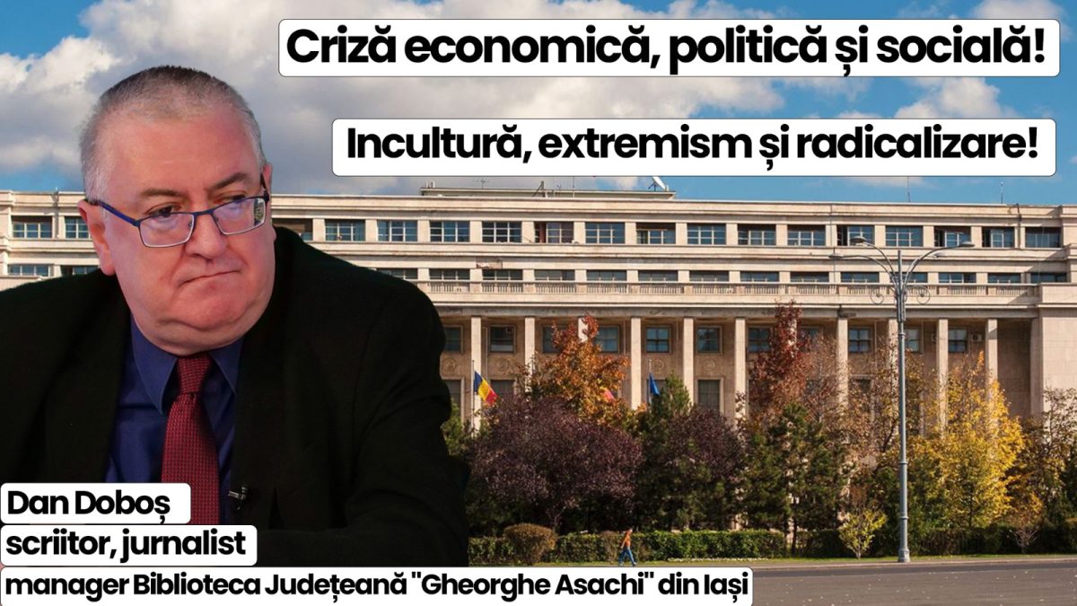 Ediție BZI LIVE alături de scriitorul și jurnalistul Dan Doboș, manager Biblioteca Județeană „Gheorghe Asachi” din Iași