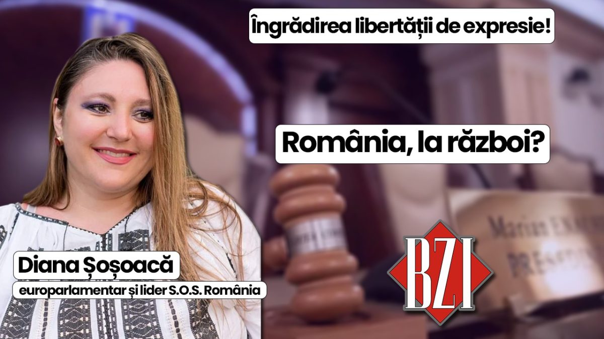Emisiune permanentă BZI LIVE alături de Diana Șoșoacă, președinte Partidul S.O.S. România și europarlamentar român