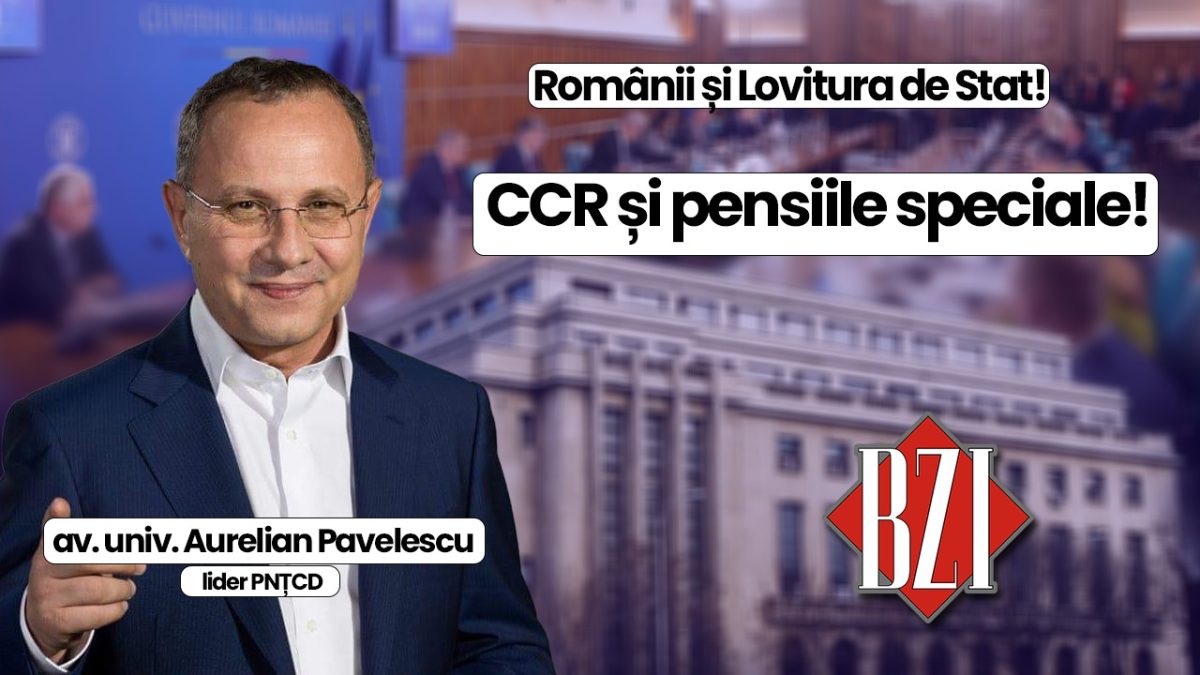 Emisiune BZI LIVE cu invitatul av. univ. Aurelian Pavelescu, lider PNȚCD