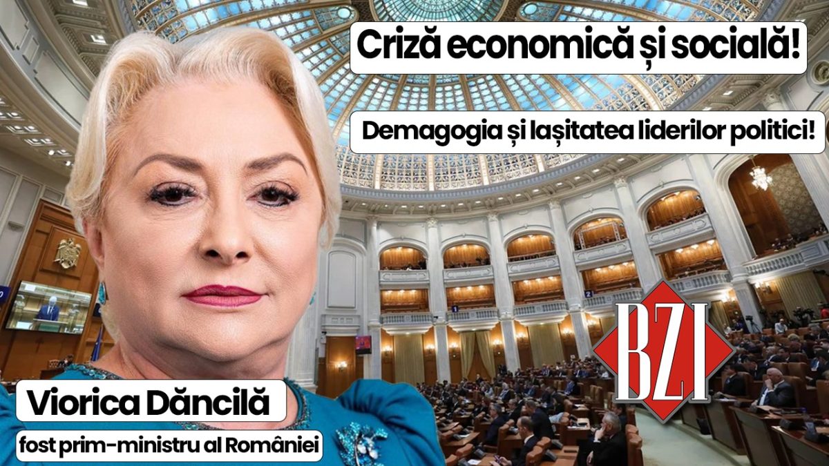 Emisiune specială BZI LIVE alături de Viorica Dăncilă, fost prim-ministru al României
