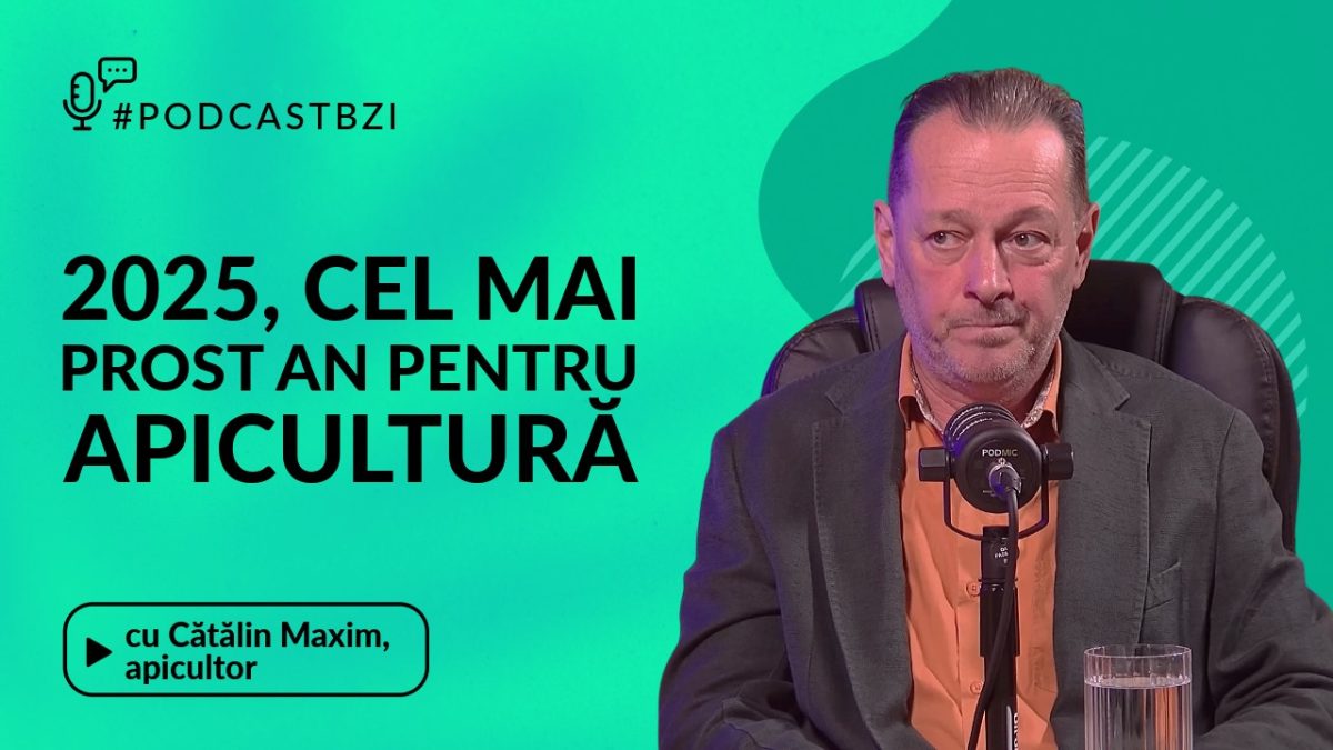 2025, cel mai prost an pentru apicultorii din România! Discuție cu apicultorul Cătălin Maxim, despre dezvoltarea sectorului apicol, într-un nou episod de #PodcastBZI!