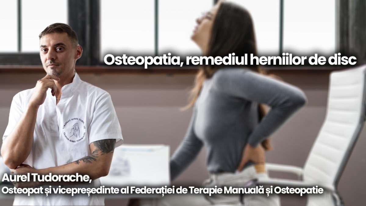 LIVE VIDEO – Durerile și inflamațiile herniilor de disc pot fi remediate cu ajutorul osteopatiei. Aflăm detalii de la Aurel Tudorache, osteopat, la emisiunea de sănătate BZI LIVE