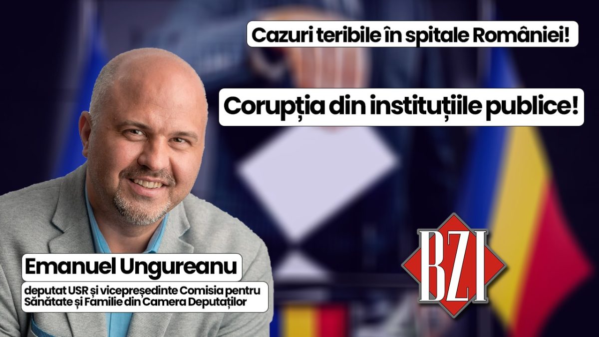 Producție media BZI LIVE împreună cu Emanuel Ungureanu, deputat USR, membru în Comisia pentru Sănătate și Familie din Parlamentul României