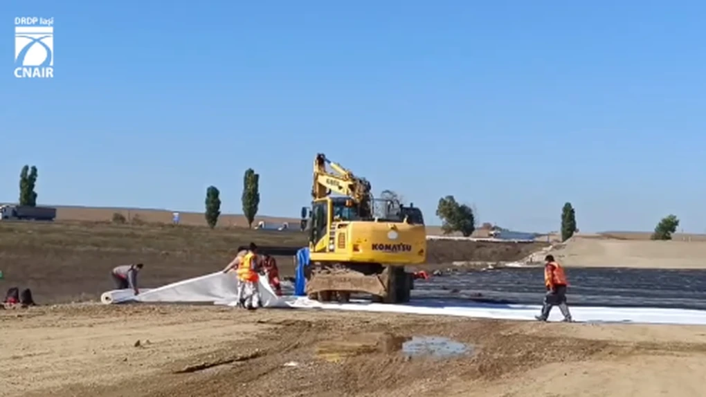 Autostrada A7 Bacău – Pașcani, aproape 40% finalizată! Se efectuează lucrări de consolidare după condițiile meteo nefavorabile