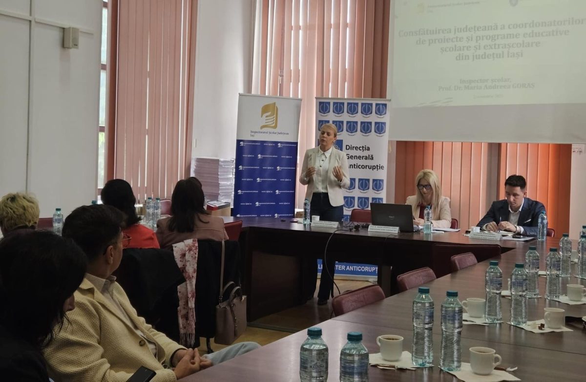 Promovarea integrității prin educație! Activitate informativă în colaborare cu Inspectoratul Școlar Iași