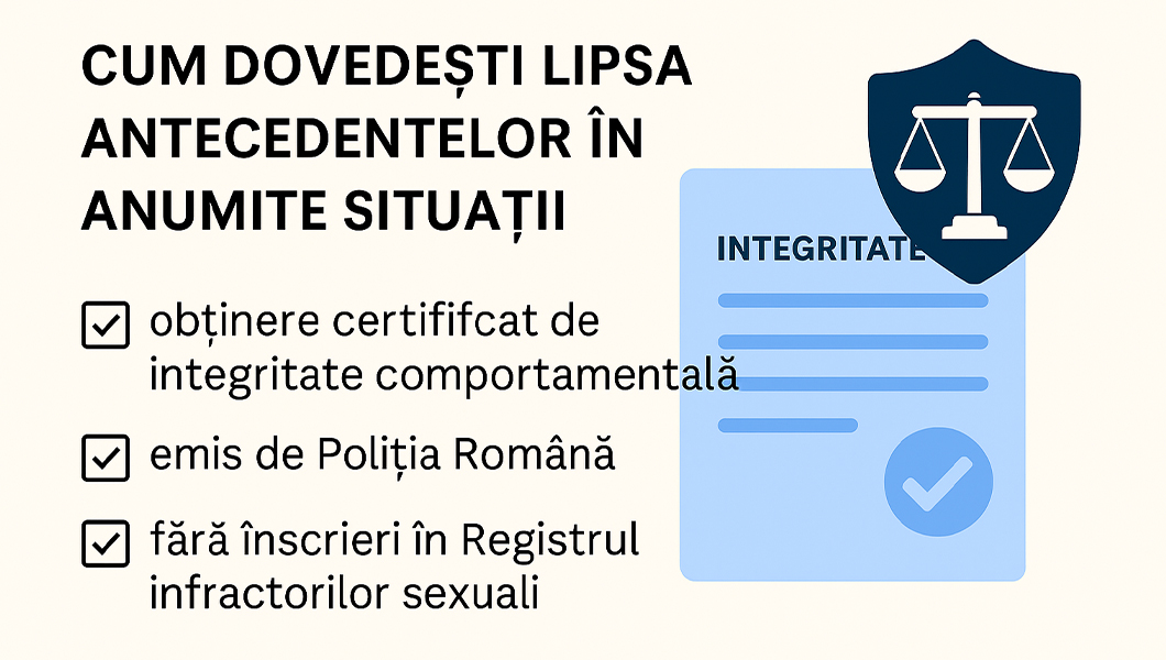 Cum dovedești lipsa antecedentelor în anumite situații