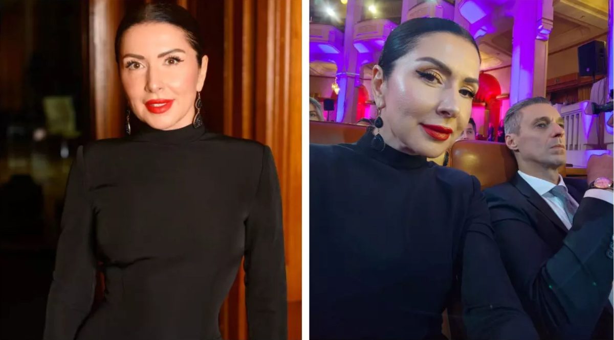 Carmen Brumă a întors toate privirile în Palatul Parlamentului. A avut o apariție spectaculoasă alături de Mircea Badea