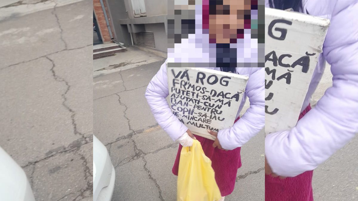 Reacție incredibilă a unei cerșetoare din Iași, după ce a fost prinsă de polițiști în flagrant! Ce a putut să le spună agenților: „Am rămas uluit”