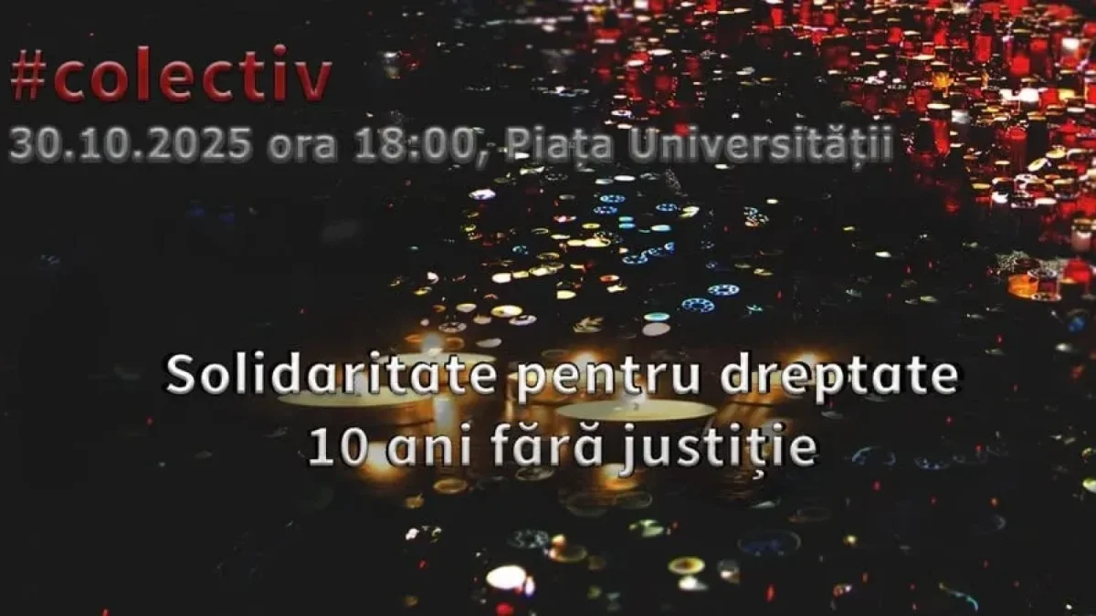 Marș în memoria victimelor și a durerii. Au trecut zece ani de la Colectiv