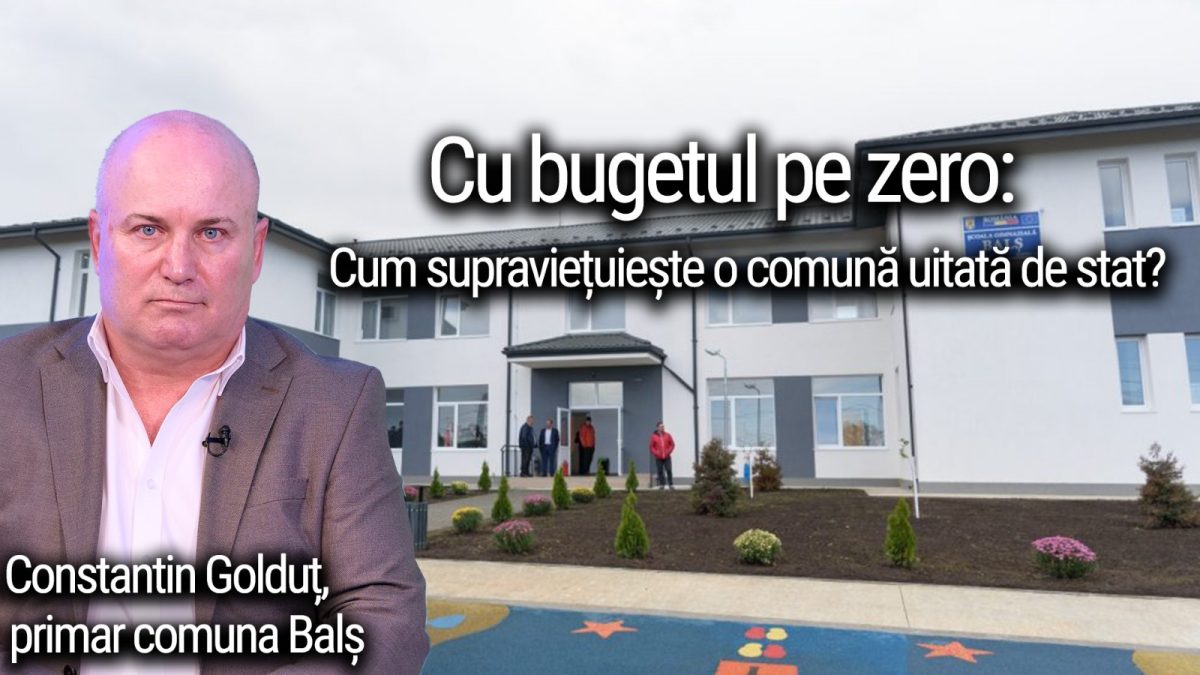 Cum supraviețuiesc comunele din județul Iași, în criză bugetară. Constantin Golduț, primarul comunei Balș, răspunde întrebărilor la BZI LIVE