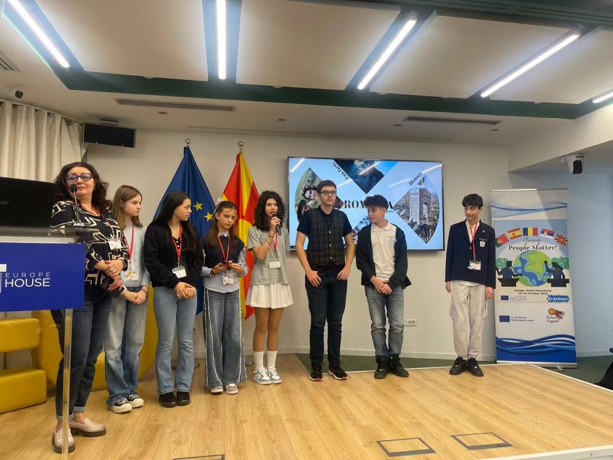 Elevii Colegiului Național Iași, lecție despre libertate în Macedonia de Nord prin programul Erasmus+