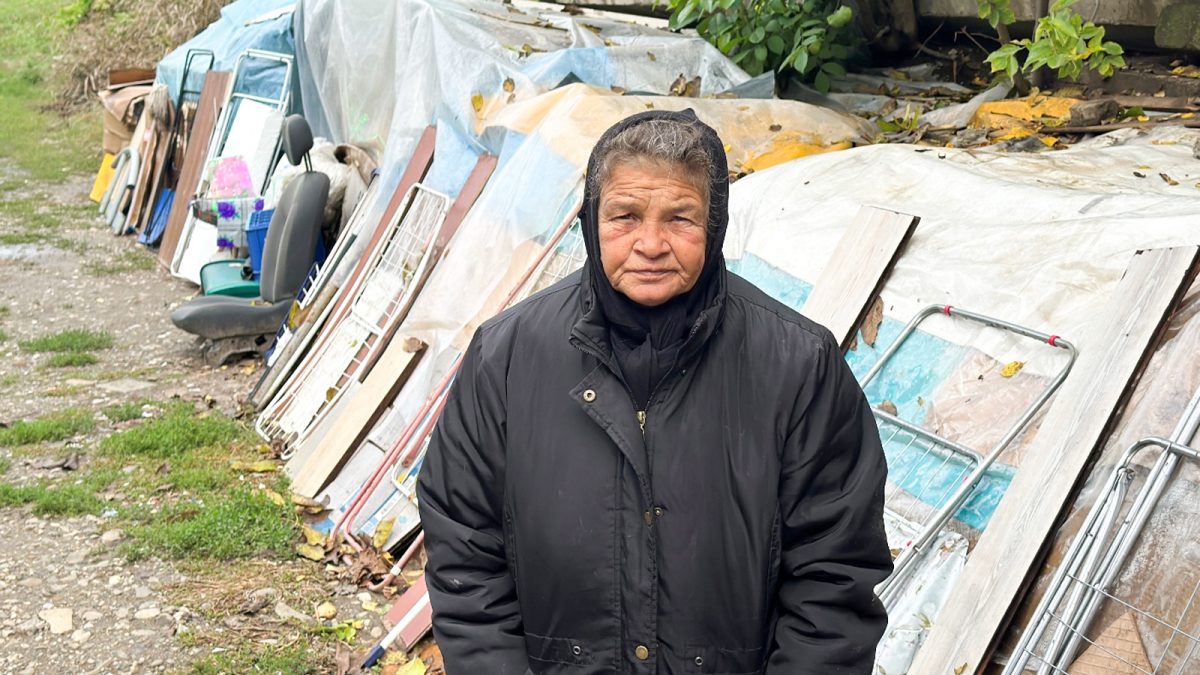 O femeie de 62 de ani, din Iași, doarme printre șobolani, într-un adăpost improvizat, lângă un pod. Daniela Anghel: „Aștept și eu o minune”