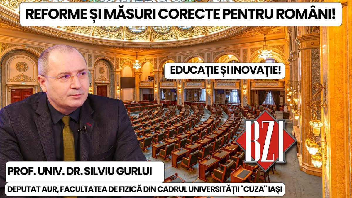 Ediție BZI LIVE alături de prof. univ. dr. Silviu Gurlui, deputat AUR de Iași