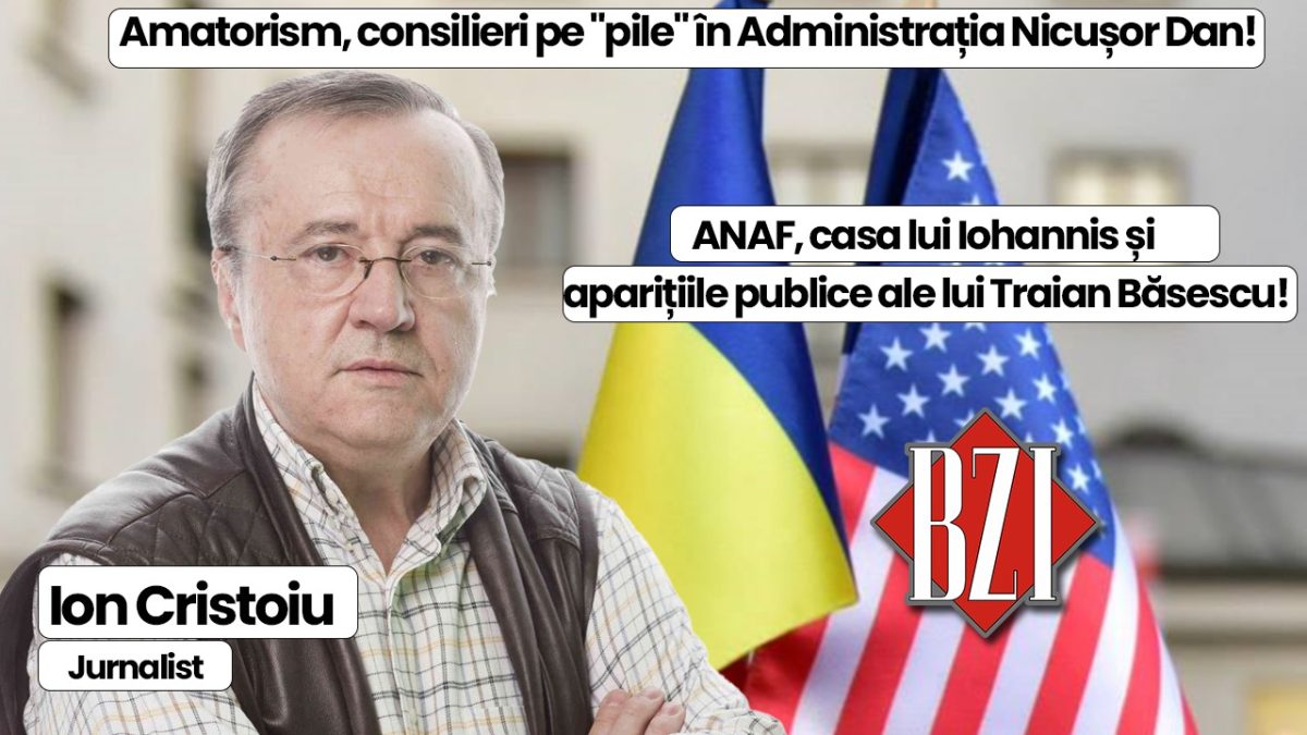 Ediție BZI LIVE alături de maestrul Ion Cristoiu, cunoscutul jurnalist pe tema celor mai importante subiecte naționale și internaționale