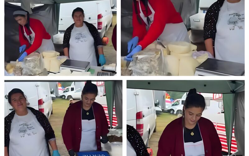 Mama Geta, alături de Iancu, Denisa și Ileana la târg. Cu cât vând aceștia un kilogram de brânză