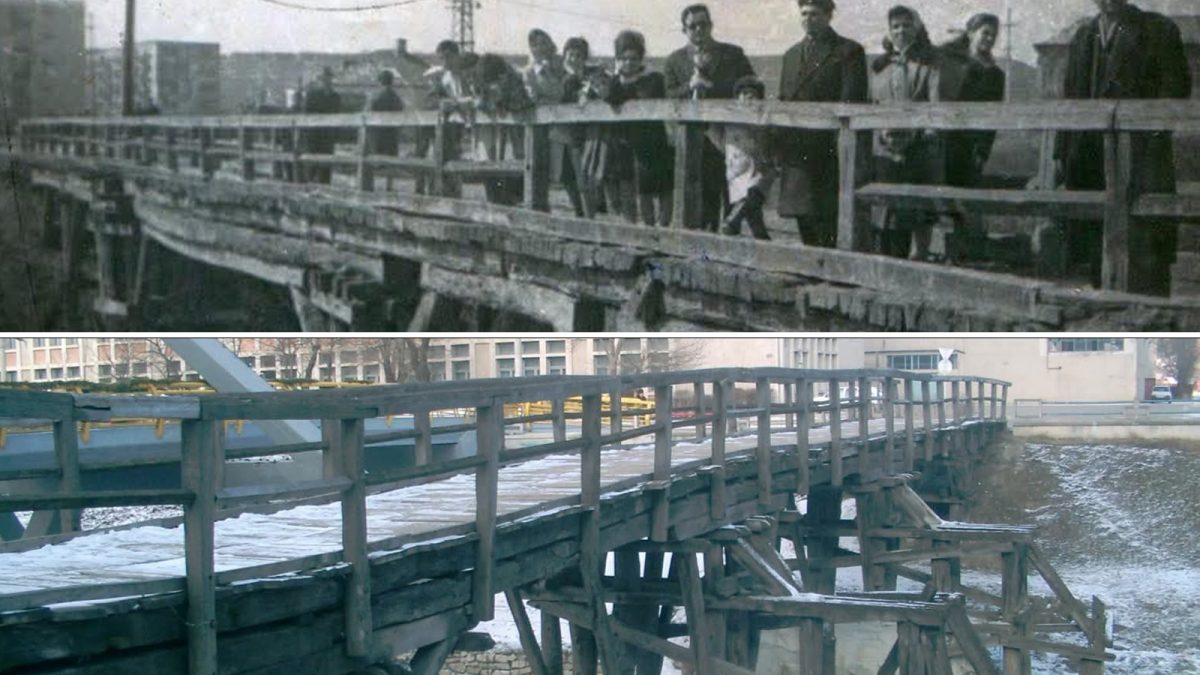 Recunoașteți acest loc din Iași? Podul din imagine a făcut legătura dintre două cartiere timp de ani de zile, însă puțini știu de el
