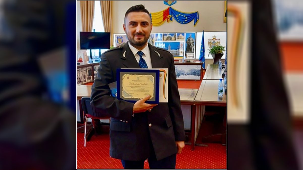Gest impresionant, făcut de un polițist din Iași! Ce mesaj a primit Ștefan Moșuc după ce a salvat viața unei fete de 17 ani