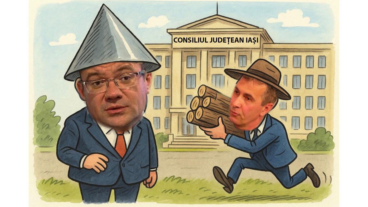 Când șeful de la Consiliul Județean Iași fură tablă, primarul prinde curaj la lemne! La PNL, lecțiile de „administrație” se predau direct din teren