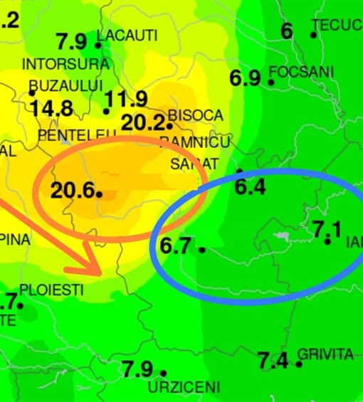 Contrast termic uriaș între două orașe din România despărțite de numai 50 km: 15°C diferență