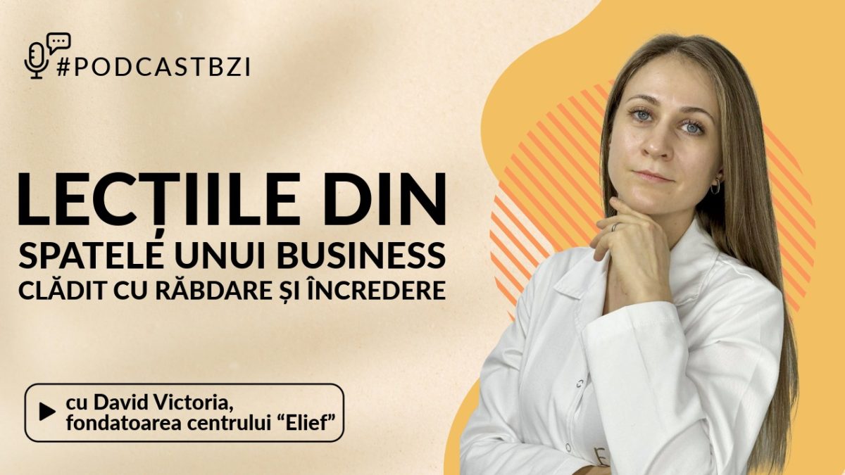 LIVE VIDEO – David Victoria, fondatoarea centrului “Elief”, despre lecțiile din spatele unui business clădit cu răbdare și încredere