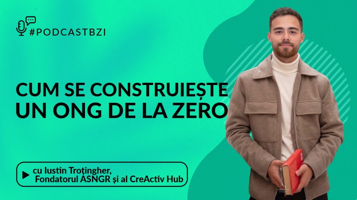 LIVE VIDEO – Iustin Troțingher, Fondatorul ASNGR și al CreActiv Hub, despre cum se construiește un ONG