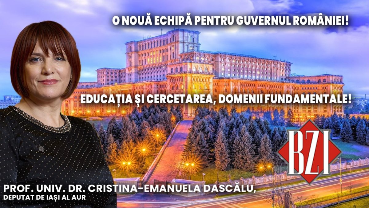 Ediție BZI LIVE alături de prof. univ. dr. Cristian-Emanuela Dascălu, deputat de Iași al AUR