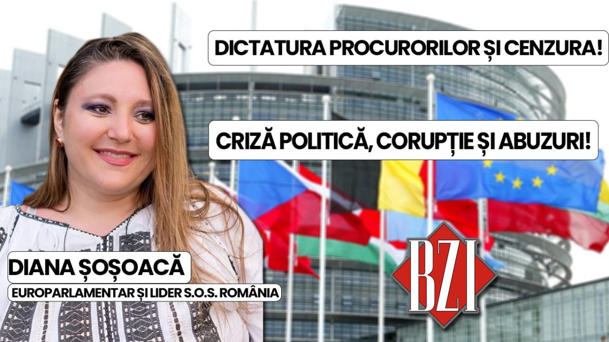 Ediție specială BZI LIVE alături de Diana Șoșoacă, președinte Partidului S.O.S. România și europarlamentar