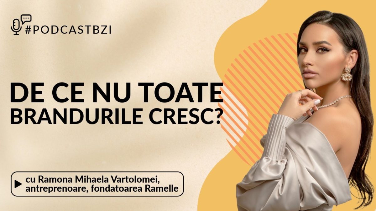 LIVE VIDEO – Ramona Mihaela Vartolomei, antreprenoare, fondatoarea Ramelle, de ce nu toate brandurile cresc?