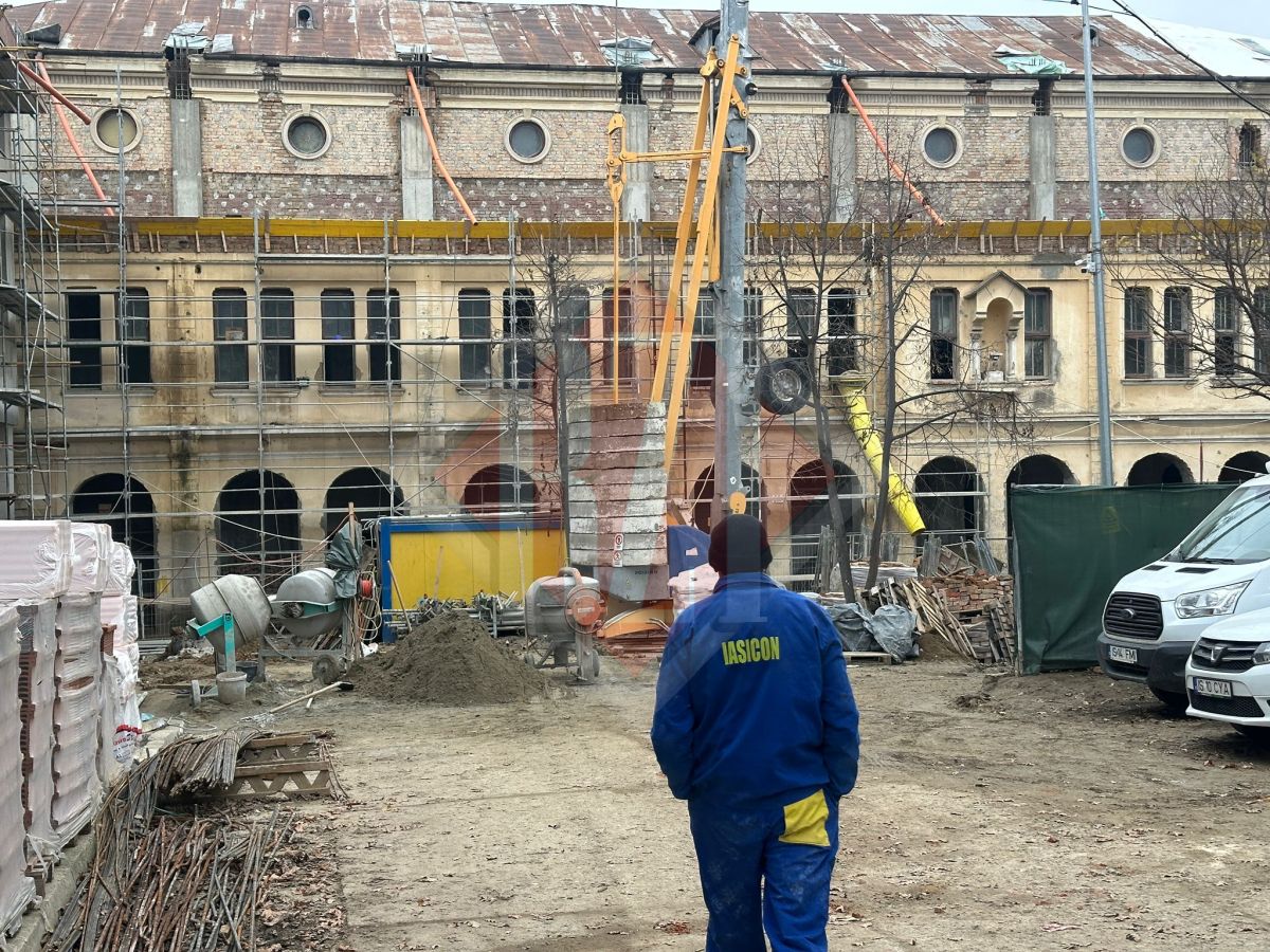 Accident de muncă mortal pe șantierul Filarmonicii Iași, unde lucrează firma de construcţii Iasicon SA – UPDATE