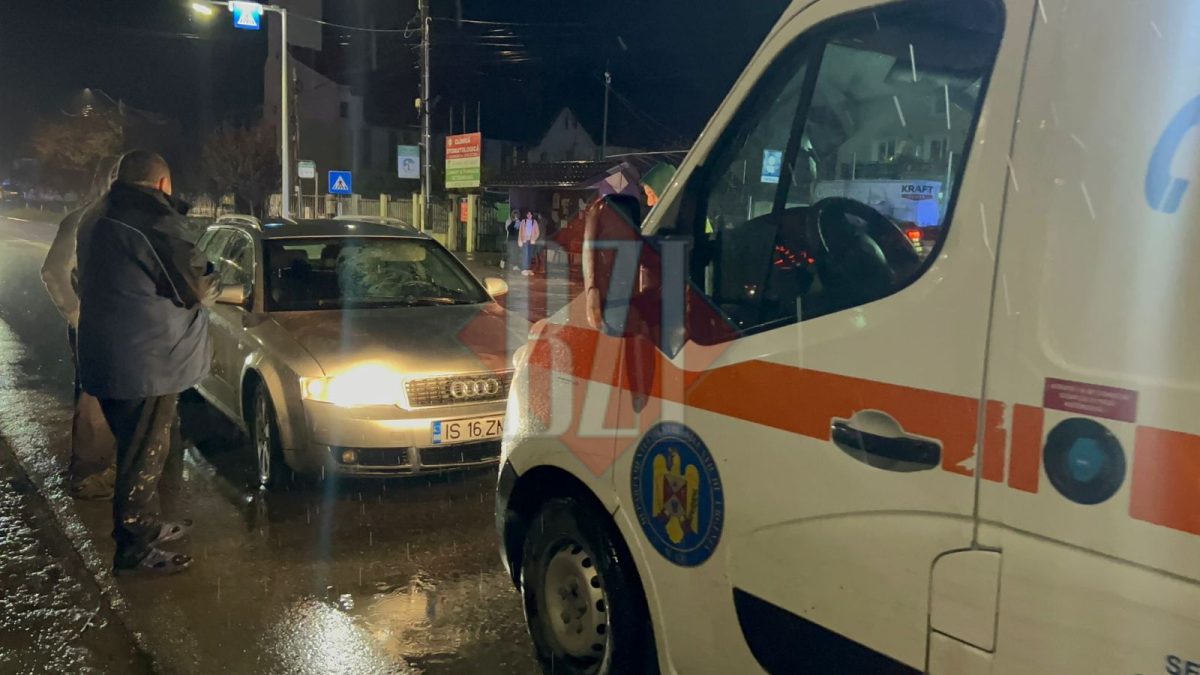 Accident rutier la Iași. O adolescentă, lovită pe trecerea de pietoni din Tomești – UPDATE