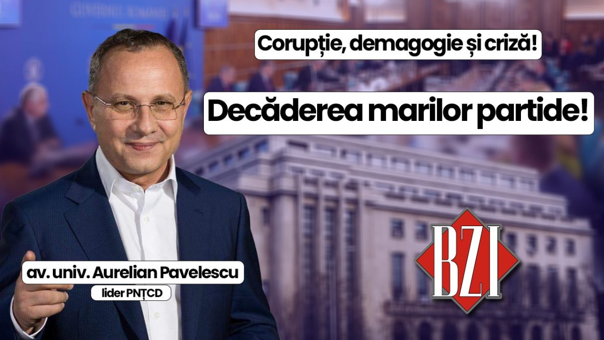 Emisiune BZI LIVE cu invitatul av. univ. dr. Aurelian Pavelescu, lider PNȚCD