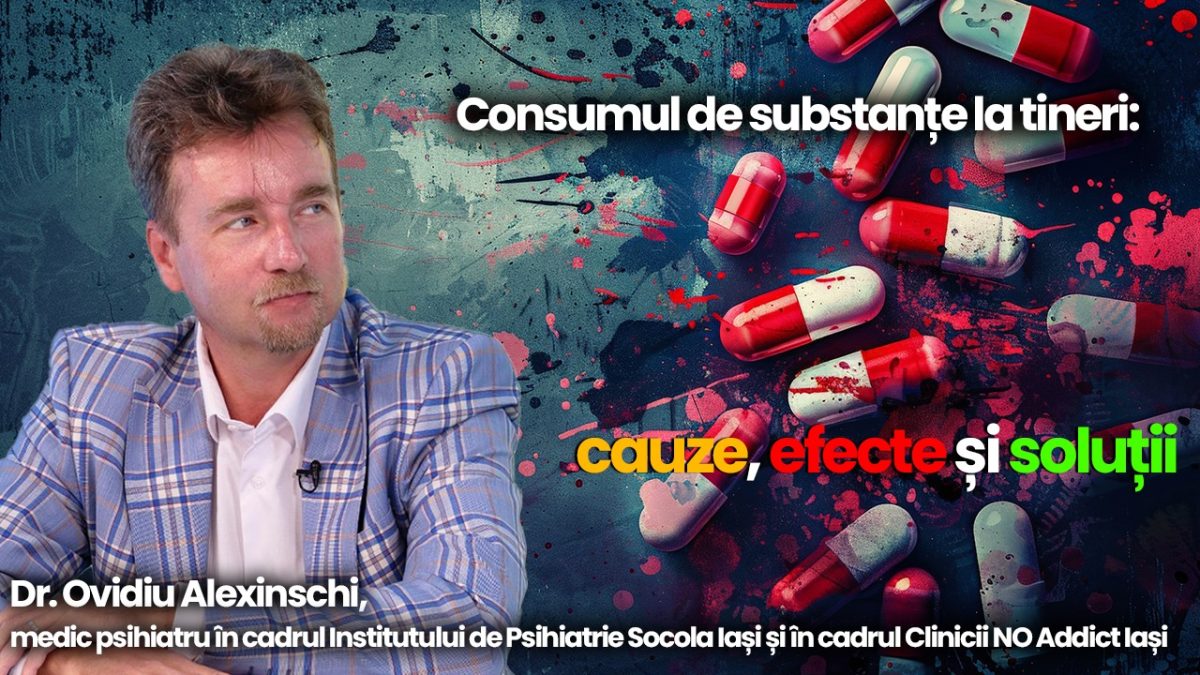 Consumul de substanțe la tineri, o problemă alarmantă în creștere. Dr. Ovidiu Alexinschi, medic psihiatru la Institutul de Psihiatrie „Socola” Iași, explică fenomenul la BZI LIVE