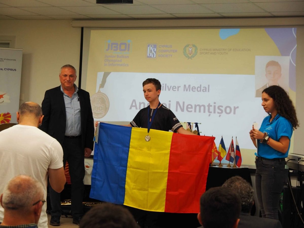 Un elev al Colegiului Național „Costache Negruzzi” Iași câștigă Medalia de argint la Olimpiada Balcanică de Informatică