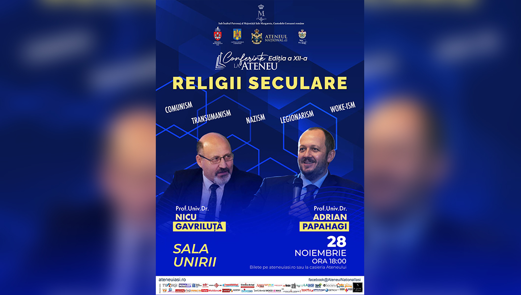 Conferință la Sala Unirii despre ideologii actuale, organizată de Ateneul Național Iași