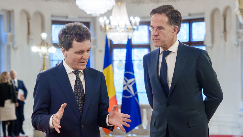 Nicușor Dan și Mark Rutte, la Forumul NATO: „Este necesar să fim uniți și să consolidăm industria de apărare națională” – LIVE VIDEO