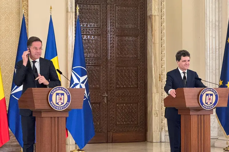 Președintele Nicușor Dan și secretarul general  al NATO, Mark Rutte, declarații de presă comune – LIVE VIDEO, TEXT