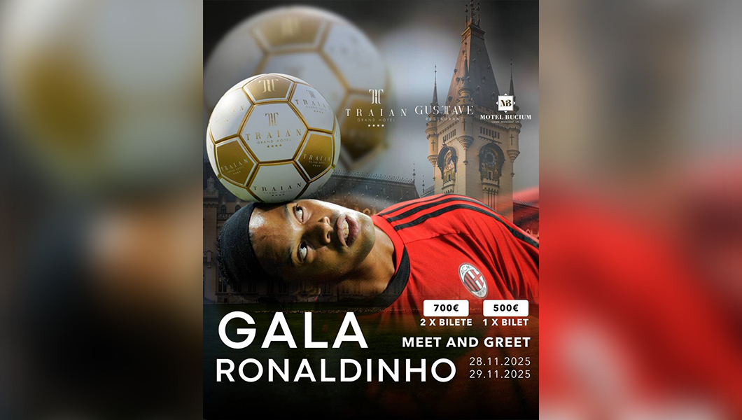 BZI, primul ziar din România care anunță lansarea meniului oficial al Cinei de Gală cu Ronaldinho!