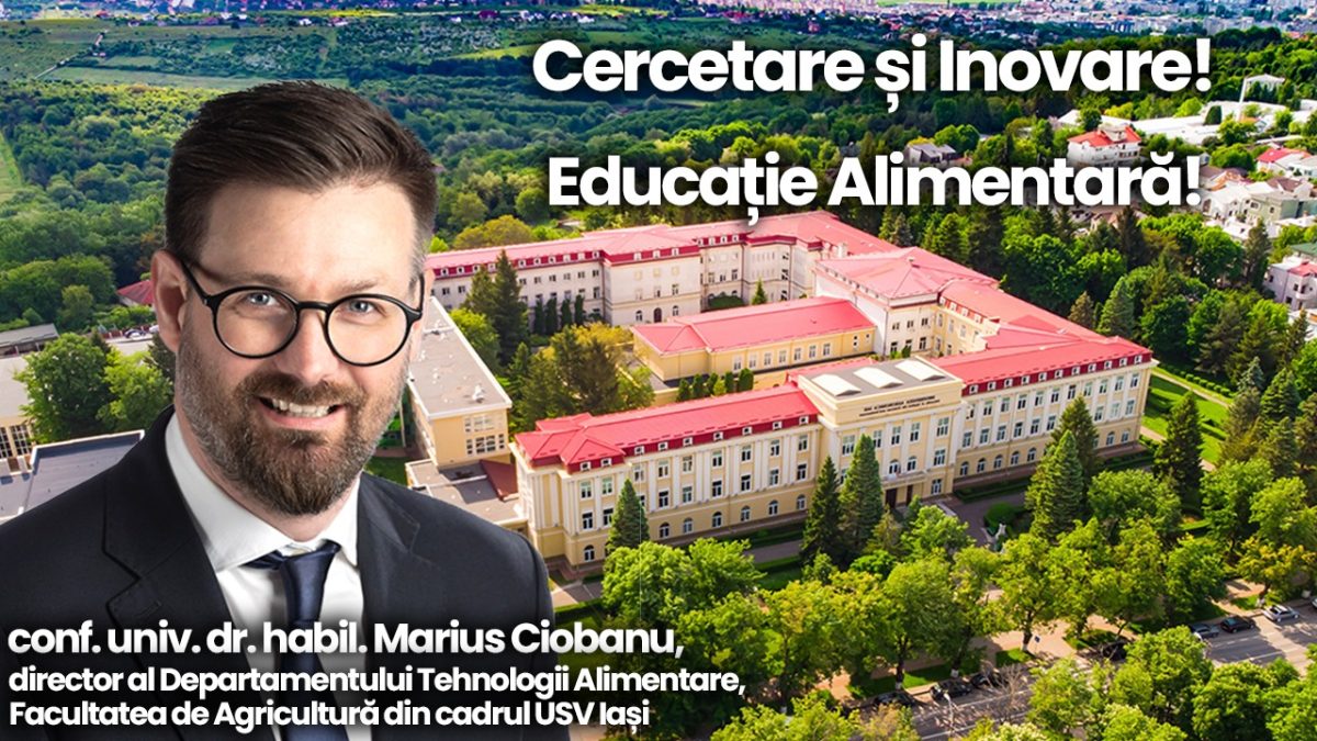 Emisiune universitară și despre Educația alimentară BZI LIVE cu invitatul special prof. univ. dr. habil. Marius Ciobanu, Facultatea de Agricultură a Universității pentru Științele Vieții „Ion Ionescu de la Brad” din Iași