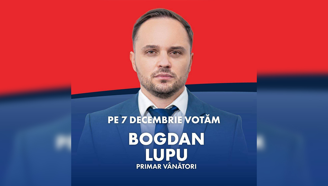 Noul primar al comunei Vânători este Bogdan Lupu (PSD)