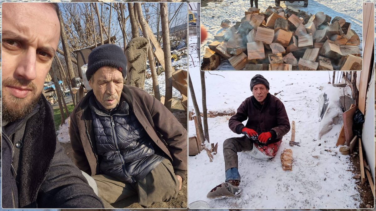 Mobilizare masivă pentru Ștefan Chelaru, bărbatul cu un picior amputat, care trăiește într-o baracă improvizată. S-au strâns bani, alimente și lemne pentru foc