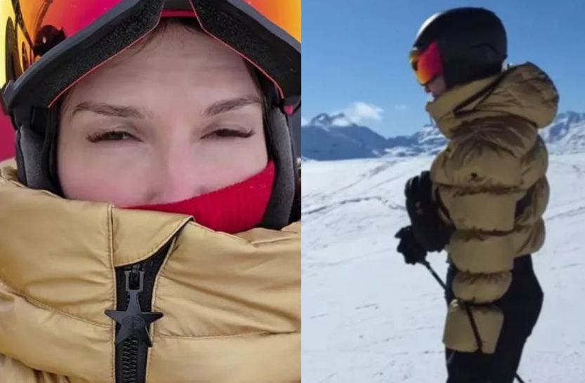 Monica Bîrlădeanu, probleme pe pârtie! Ce a pățit actrița în vacanță, la Saint Moritz