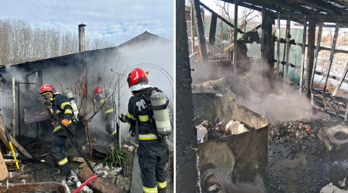 Un pompier iesean si unul bârlădean, aflati în timpul liber, eroi în incendiul de la Trestiana
