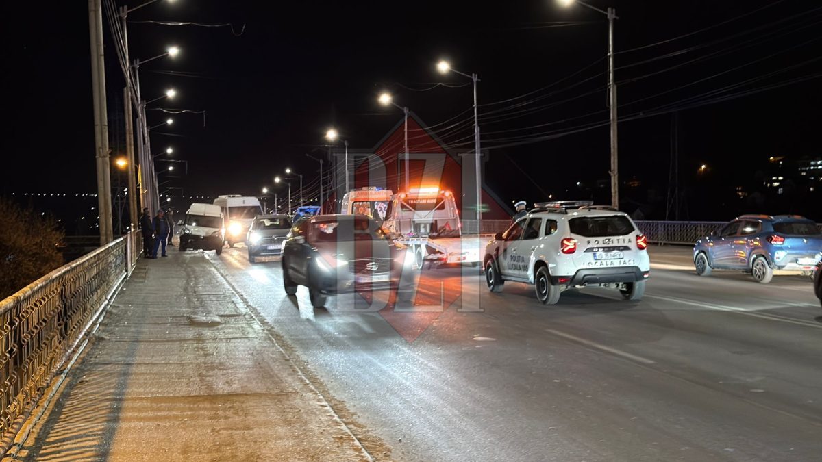 Accident rutier în municipiul Iași! Două autoturisme au intrat în coliziune