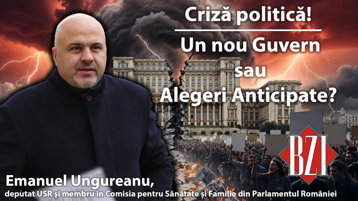 Studio-Politic BZI LIVE cu invitatul Emanuel Ungureanu, deputat USR și membru în Comisia pentru Sănătate și Familie din Parlamentul României