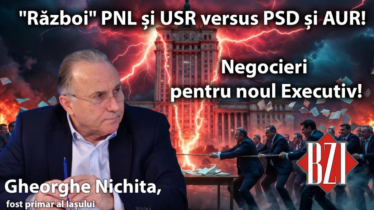 Studio-Politic BZI LIVE alături de Gheorghe Nichita, fost primar al Iașului! Cele mai importante subiecte naționale și internaționale vor fi dezbătute