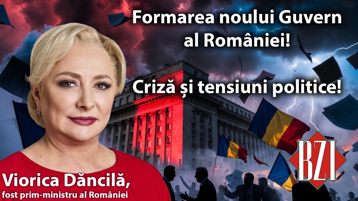 Studio-Special BZI LIVE cu Viorica Dăncilă, fost prim-ministru al României! Punctele fierbinți ale momentului vor fi abordate