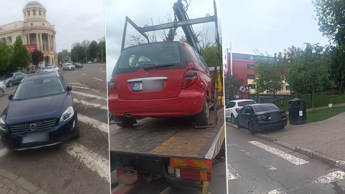 Probleme de circulație rutieră pe strada Gheorghe Lascăr! Șoferii au făcut reclamații după ce mai multe mașini erau parcate în curbe