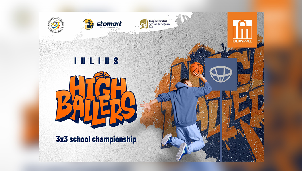 Aruncări spectaculoase, driblinguri și adrenalină. Înscrie-ți echipa la Iulius High Ballers și bucură-te de competiția de baschet!